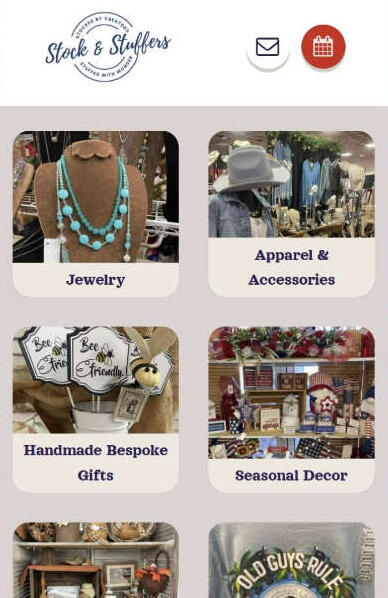 Creative Crescendo built Stock and Stuffers’ website from their Instagram presence.