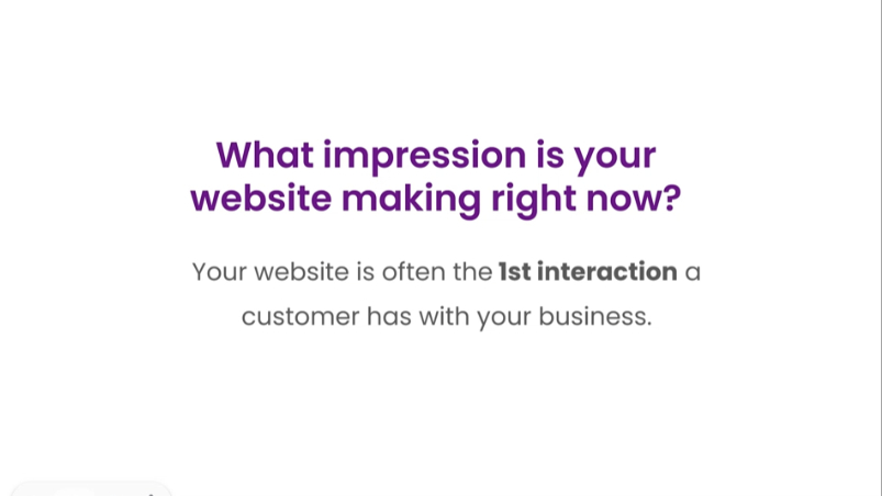 What impression is your website making right now?